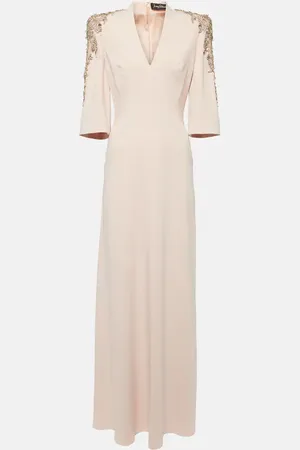 Jenny Packham Babe embellished crÃªpe gown