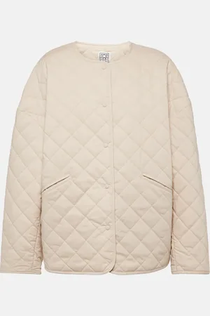 Totême Quilted single-breasted cotton jacket