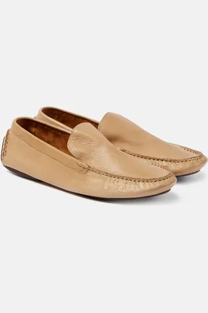 The Row Lucca leather loafers