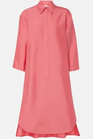 Max Mara Quincy cotton-blend poplin midi dress