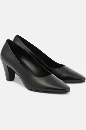 The Row Charlotte leather pumps