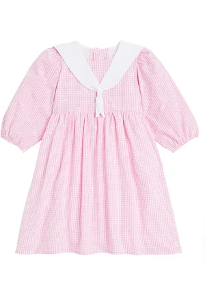 La Coqueta Amelia embroidered cotton-blend dress