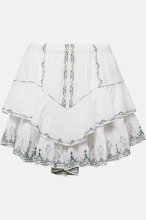 Marant Etoile Jocadia ruffled cotton miniskirt