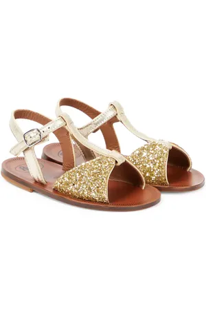PèPè PÃ¨PÃ¨ Glitter leather sandals