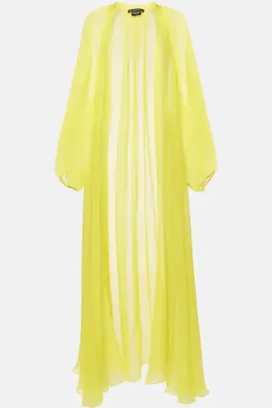 Max Mara Medicea silk chiffon duster coat