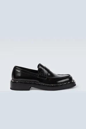 VALENTINO GARAVANI Rockstud M-Way leather loafers