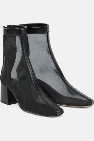 Souliers Martinez Firme 50 leather-trimmed ankle boots
