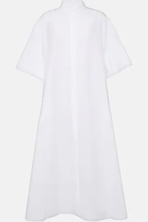 The Row Bredel oversized cotton poplin shirt dress