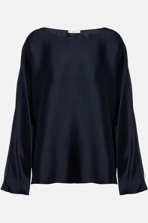 The Row Dylia silk satin blouse