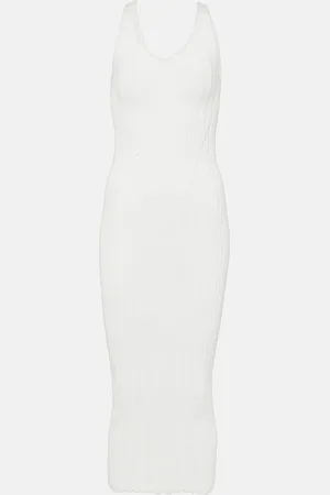 Khaite Ottilie cotton-blend midi dress