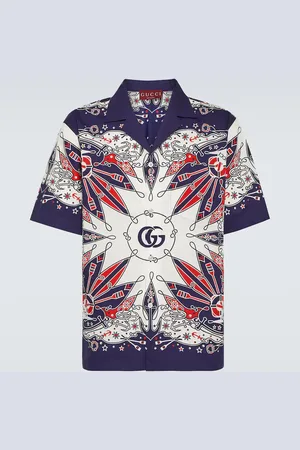 Gucci Bandana cotton bowling shirt