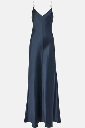 The Row Guinevere silk satin slip dress