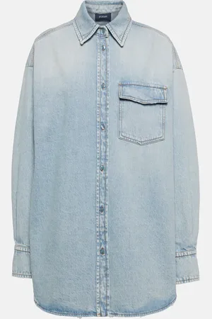 Sportmax Targa oversized denim shirt