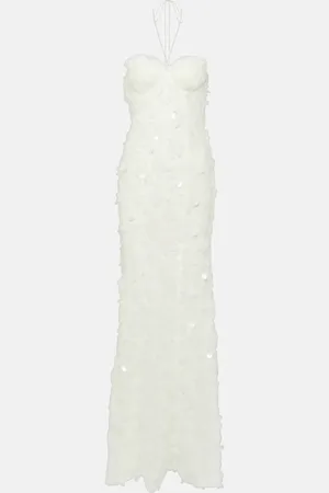 ROTATE Bridal sequined halterneck tulle gown