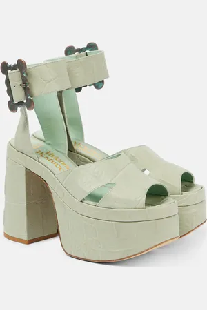 Vivienne Westwood Olde London croc-effect leather platform sandals