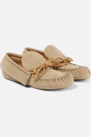 J.W.Anderson Bow-detail suede loafers