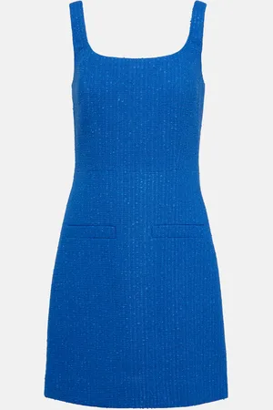 VERONICA BEARD Sabra cotton-blend tweed minidress