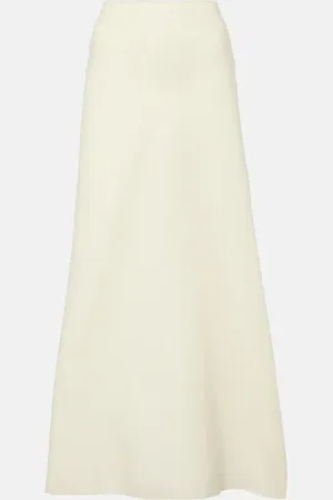 Khaite Mauva silk and cotton organza maxi skirt