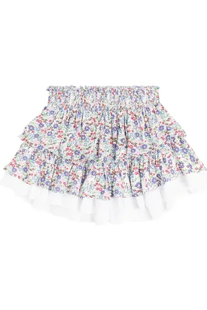 POUPETTE ST BARTH Ariane floral ruffled miniskirt