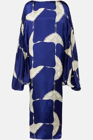 Khaite Zelma printed maxi dress