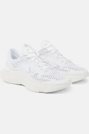 VALENTINO GARAVANI True Actress leather-trimmed sneakers