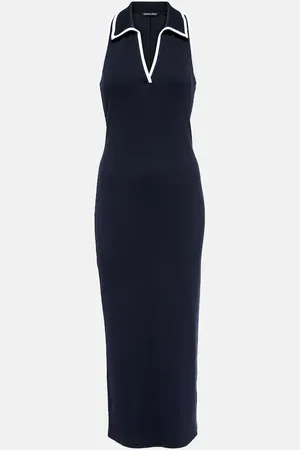 VERONICA BEARD Darien cotton-blend polo dress