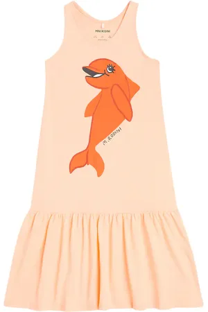 Mini Rodini Dolphin cotton jersey dress