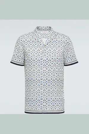Orlebar Brown Hibbert floral bowling shirt