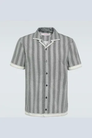 Orlebar Brown Hibbert floral cotton bowling shirt