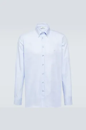 Etro Logo cotton Oxford shirt