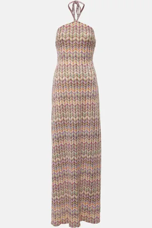 Missoni Sequined halterneck maxi dress
