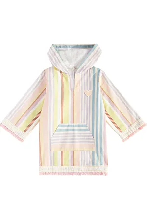 ZIMMERMANN Halliday striped cotton beach cover-up