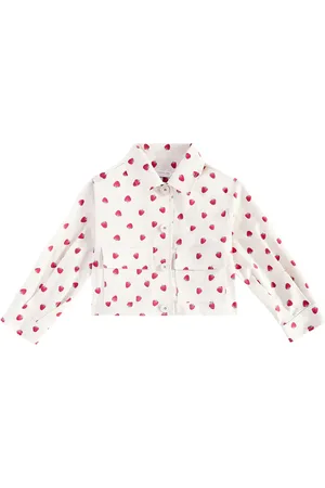 MONNALISA Printed cotton-blend gabardine jacket