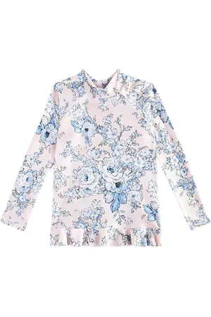 ZIMMERMANN Halliday floral rashguard swimsuit