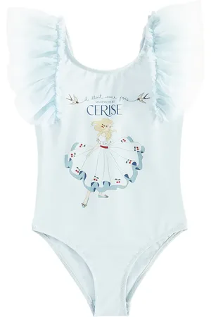Konges Sløjd Konges SlÃ¸jd Strut printed tulle-trimmed swimsuit