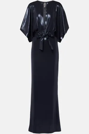 Norma Kamali Obie lamÃ© gown