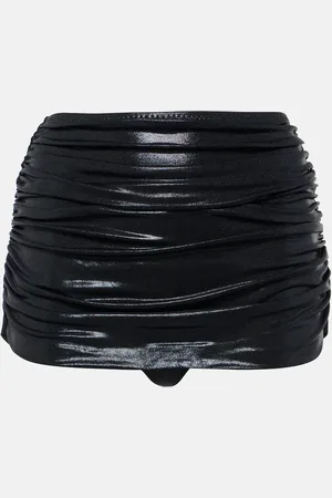 Norma Kamali Bill lamÃ© skort