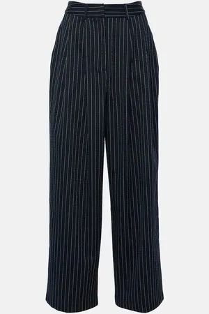 The Frankie Shop Ripley pinstripe twill wide-leg pants