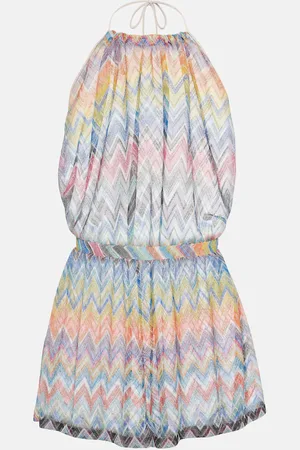 Missoni Zig Zag metallic knit playsuit
