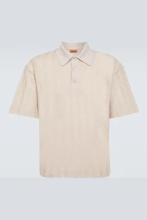 Missoni Chevron cotton-blend polo shirt