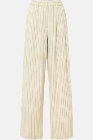 The Frankie Shop Ripley pinstripe twill wide-leg pants