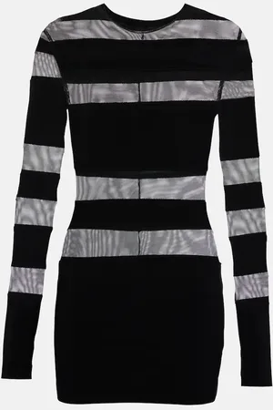 Norma Kamali Spliced Pickleball jersey minidress
