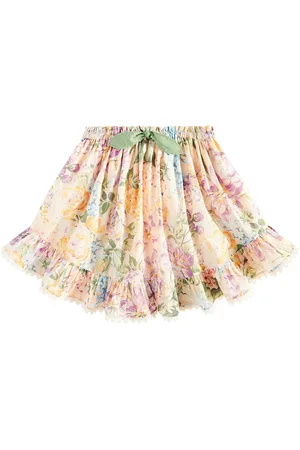 ZIMMERMANN Halliday floral cotton skirt