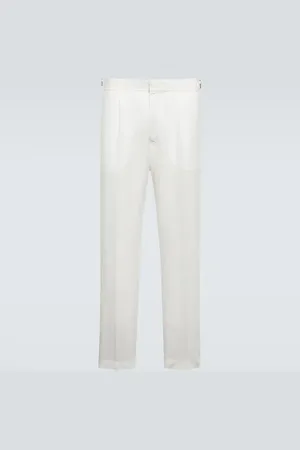 Orlebar Brown Carsyn linen and cotton tapered pants