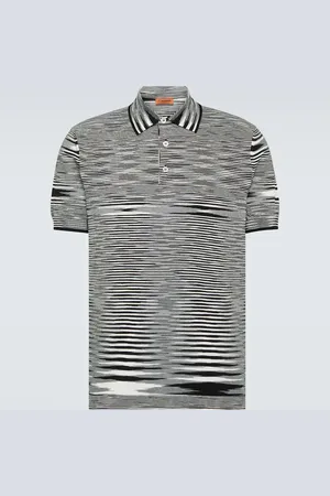 Missoni Space-dyed cotton polo shirt