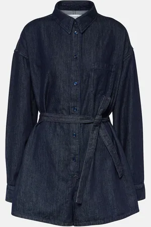 The Frankie Shop Wren denim playsuit