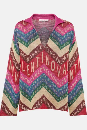 VALENTINO Logo intarsia sweater