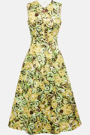 EMILIA WICKSTEAD Madi floral twill midi dress