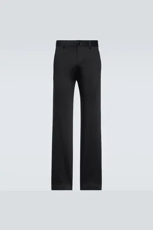 Ami Straight cotton satin chinos
