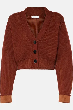 Victoria Beckham Cropped wool-blend cardigan